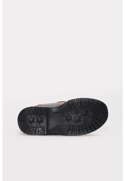 Laviovil İçi Kürklü Dışı Hakiki Deri Taba Unisex Çocuk Klasik Bot AH08006112416107