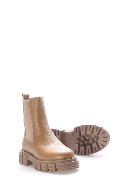 Laviovil İçi Kürklü Dışı Hakiki Floter Deri Vizon Kadın Klasik Bot AH08710112616112