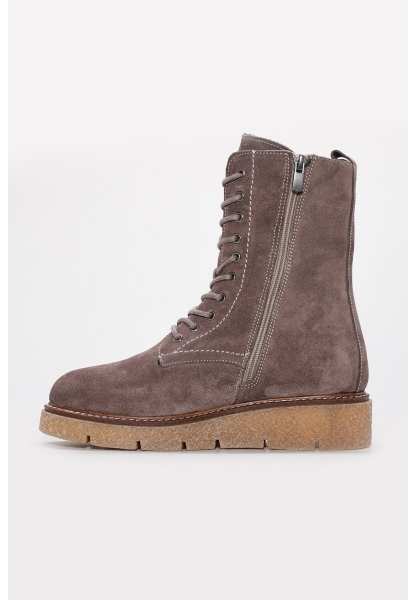 Laviovil İçi Kürklü Dışı Hakiki Süet Deri Vizon Kadın Postal Bot AH08657112612609