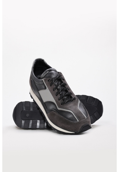 Laviovil Kaliteli Hakiki Deri Gri EVA  Erkek Spor Sneaker Ayakkabı AH08530131255736