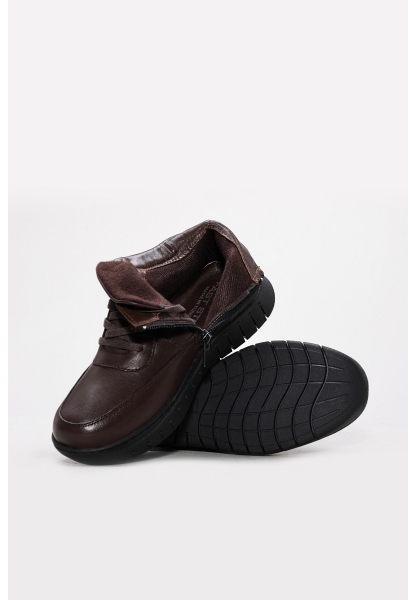 Laviovil Kaliteli Hakiki Deri Kahve Ortopedik Kadın Klasik Bot AH08583192612705