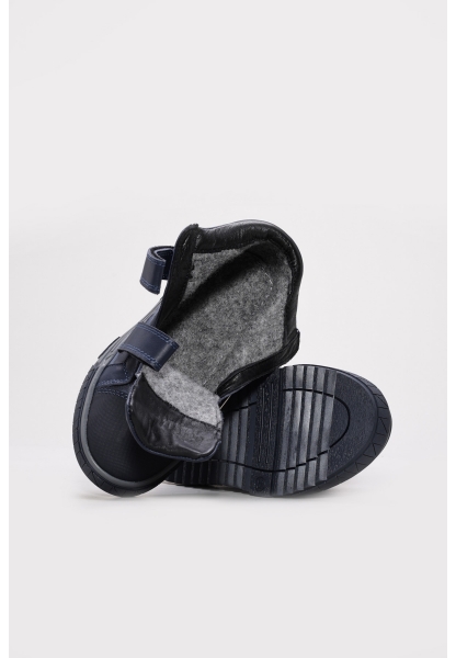 Laviovil Kaliteli Hakiki Deri Lacivert Tarz Unisex Çocuk Spor Bot AH08612196116316