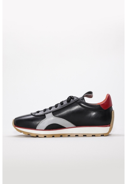 Laviovil Kaliteli Hakiki Deri Siyah Antik EVA Erkek  Sneaker Ayakkabı AH08530131255778