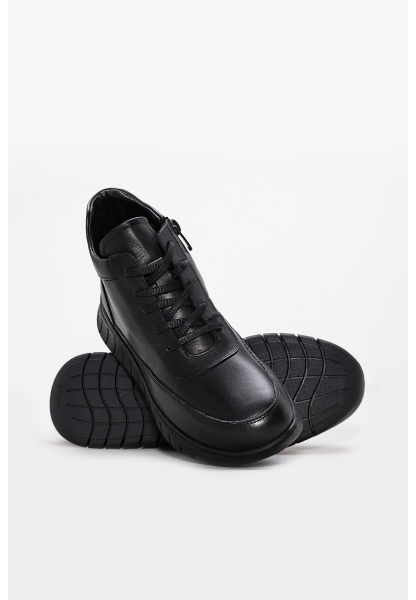 Laviovil Kaliteli Hakiki Deri Siyah Rahat Kadın Klasik Bot AH08583192612705