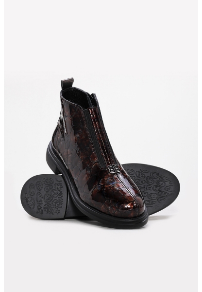 Laviovil Kaliteli Hakiki Kroko Deri Kahve Tarz Kadın Bot AH0823819261221