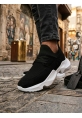 403 Yumuşak Triko Dokulu Yüksek Siyah Taban Spor Ayakkabı 