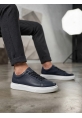 BLF-010 Erkek Sneaker Günlük Casual Spor Ayakkabı Lacivert Beyaz Taban