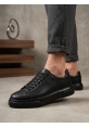 BLF-010 Erkek Sneaker Günlük Casual Spor Ayakkabı Siyah Taban 