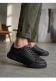 BLF-010 Erkek Sneaker Günlük Casual Spor Ayakkabı Siyah Taban 