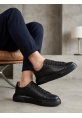 BLF-010 Erkek Sneaker Günlük Casual Spor Ayakkabı Siyah Taban 