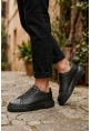 BLF-010 Erkek Sneaker Günlük Casual Spor Ayakkabı Siyah Taban 