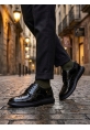 LVO0003 Yeni Sezon Siyah Rugan Lüks Brouge Klasik Ayakkabı