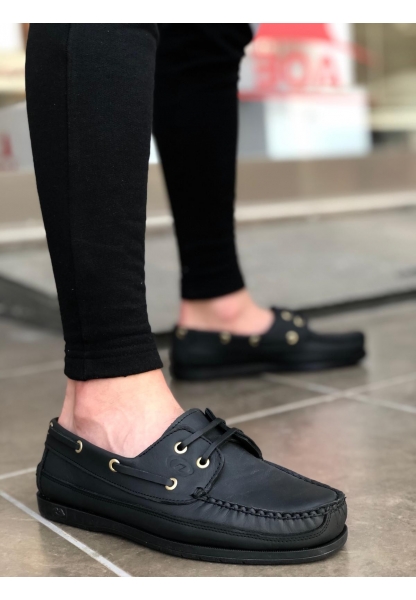 Laviovil Siyah İçi Dışı Hakiki Deri Termo Taban Klasik Erkek Ayakkabı LVO202210EK507