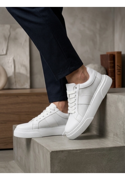 LVO0247 Erkek Sneaker Günlük Casual Spor Ayakkabı Beyaz