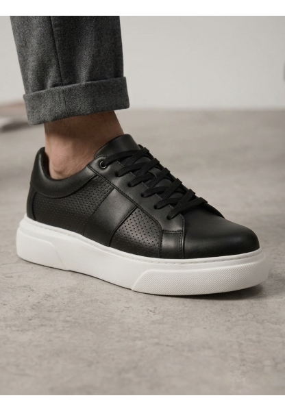 LVO0247 Erkek Sneaker Günlük Casual Spor Ayakkabı Siyah