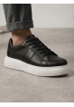 LVO0247 Erkek Sneaker Günlük Casual Spor Ayakkabı Siyah