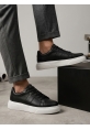 LVO0247 Erkek Sneaker Günlük Casual Spor Ayakkabı Siyah