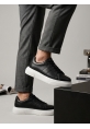 LVO0247 Erkek Sneaker Günlük Casual Spor Ayakkabı Siyah
