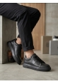 LVO0247 Erkek Sneaker Günlük Casual Spor Ayakkabı Siyah Taban