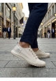 LVO0248 LVO Krem Esnek Bağcıklı Ultra Hafif Nefes Alan Sneaker Ayakkabı