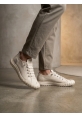 LVO0248 LVO Krem Esnek Bağcıklı Ultra Hafif Nefes Alan Sneaker Ayakkabı