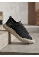 LVO0248 LVO Siyah Bej Taban Esnek Bağcıklı Ultra Hafif Nefes Alan Sneaker Ayakkabı