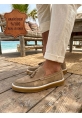 LVO0250 %100 İçi Dışı Hakiki Deri Erkek Bej Süet Casual Loafer Püskül Detaylı Kauçuk Rahat Taban Dikişli Ayakkabı