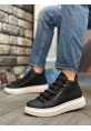 Laviovil Siyah Vinnex Bağcıklı Kalın Taban Tarz Erkek Spor Bot LVO202210EK278
