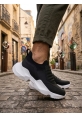 LVO0402 Bağcıksız Rahat Yüksek Taban Siyah Erkek Spor Yarım Bilek Bot