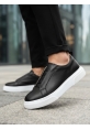 LVO0581 Erkek Sneaker Günlük Casual Spor Ayakkabı Siyah Beyaz Taban
