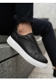 LVO0581 Erkek Sneaker Günlük Casual Spor Ayakkabı Siyah Beyaz Taban