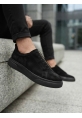LVO0581 Erkek Sneaker Günlük Casual Spor Ayakkabı Siyah Süet Siyah Taban 