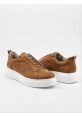 LVO0581 Erkek Sneaker Günlük Casual Spor Ayakkabı Taba Beyaz Taban 