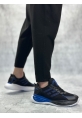 LVO0650 Tarz Sneakers Yüksek Taban Siyah Mavi Spor Ayakkabısı