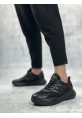 LVO0650 Tarz Sneakers Yüksek Taban Siyah Spor Ayakkabısı